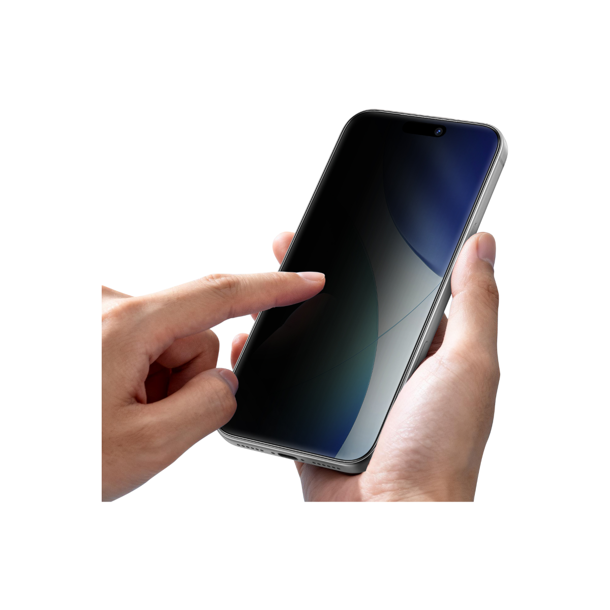 Keephone Apple iPhone 18 Pro Titancore Hayalet Cam Ekran Koruyucu - Siyah