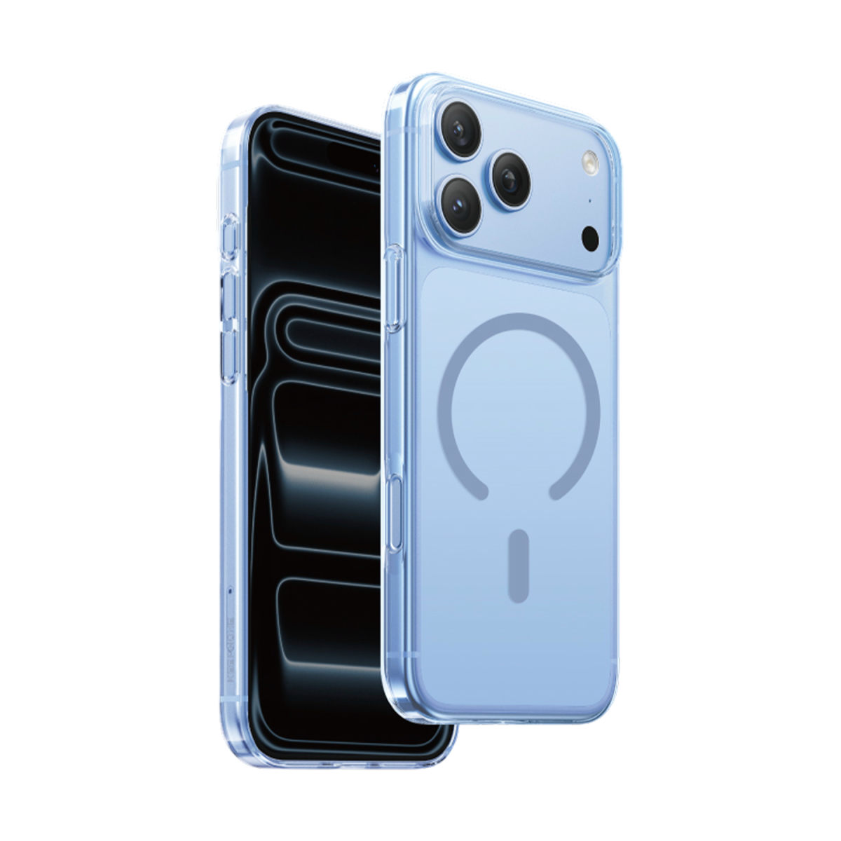 Keephone Apple iPhone 18 Pro X-Crystal Slim Magsafe Kılıf - Açık Mavi