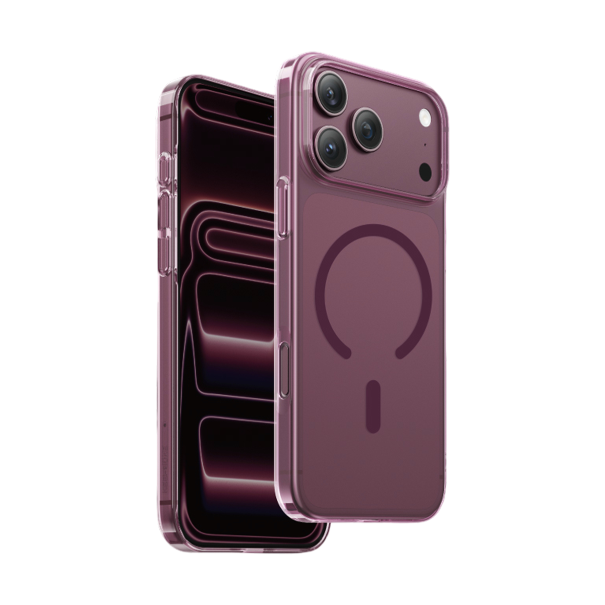 Keephone Apple iPhone 18 Pro X-Crystal Slim Magsafe Kılıf - Bordo