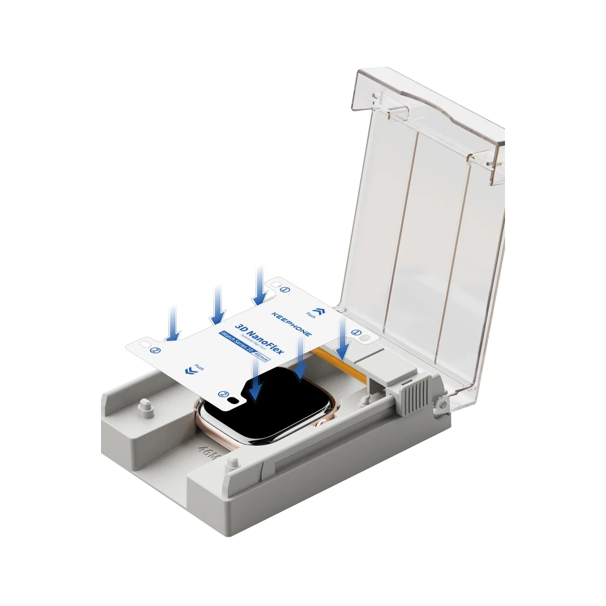 Keephone Apple Watch 42mm 3D Nano Flex Saat Ekran Koruyucu - Şeffaf