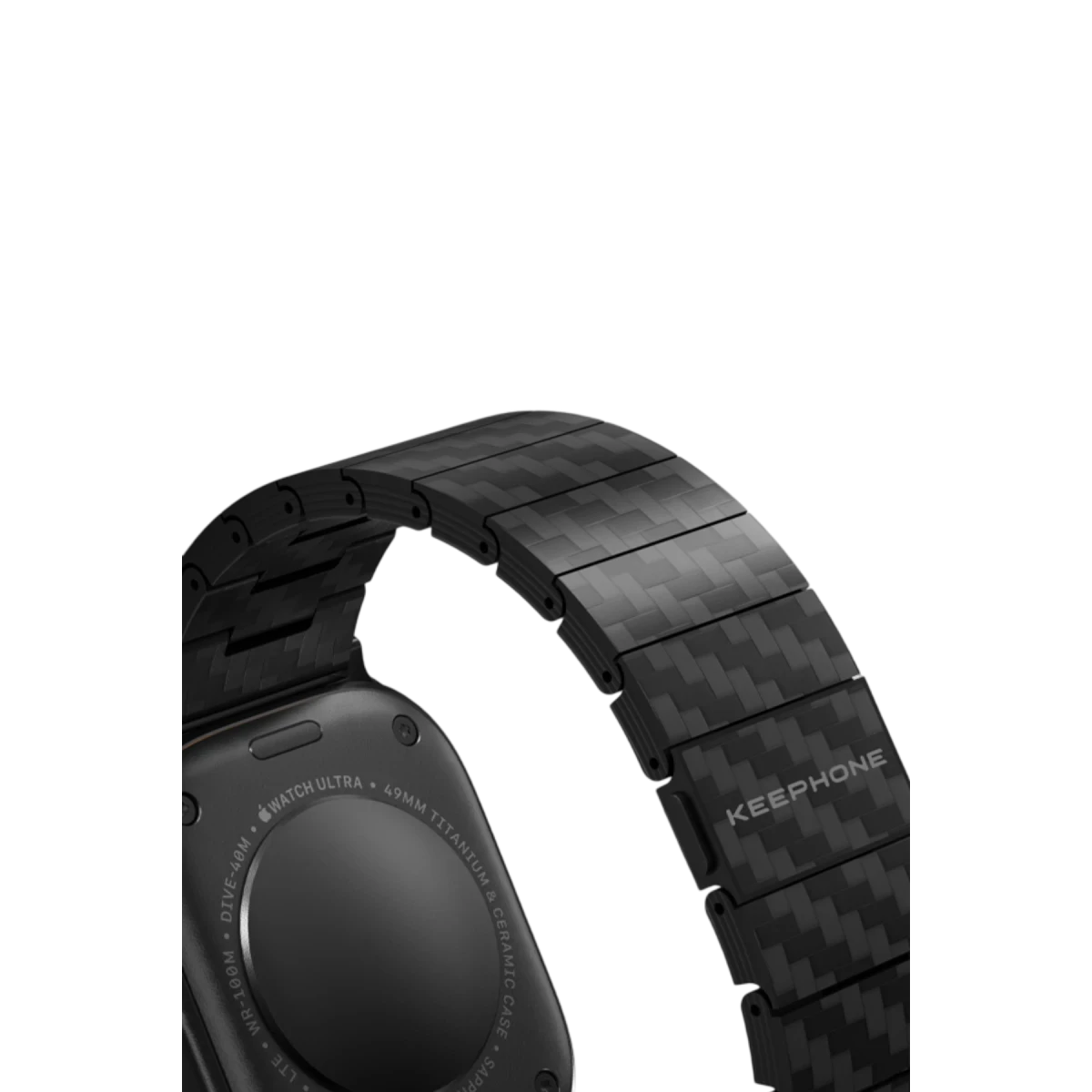Keephone Apple Watch Ultra 2 49mm Morgan Aramid Fiber Kordon - Siyah