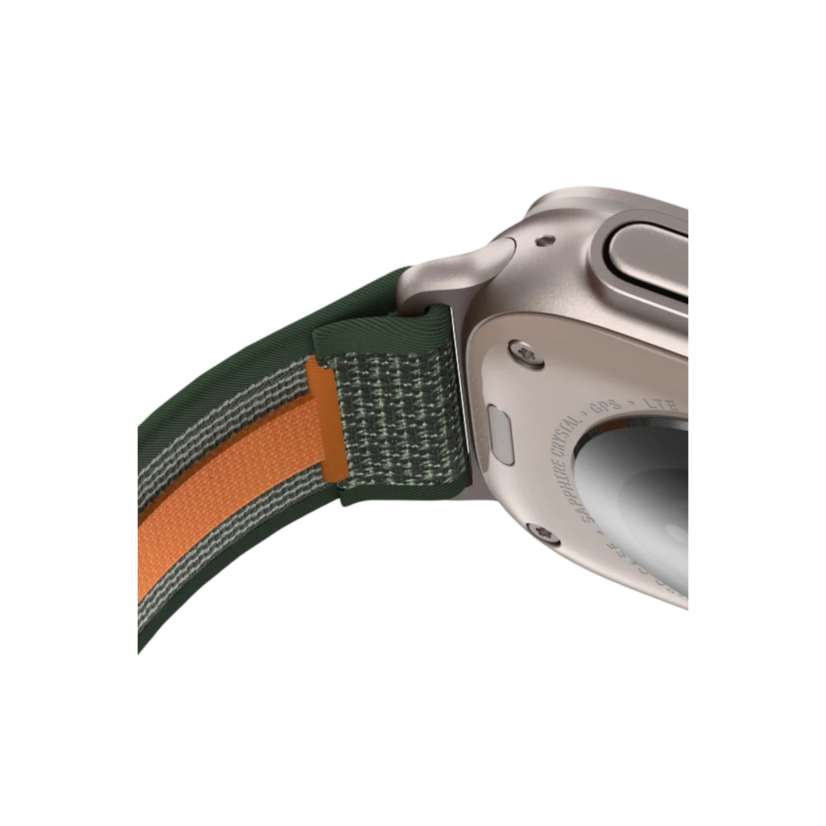 Keephone Apple Watch Ultra 2 49mm Musse Kumaş Kordon - Koyu Yeşil