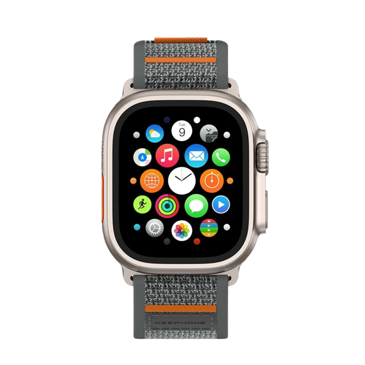 Keephone Apple Watch Ultra 2 49mm Musse Kumaş Kordon - Lacivert