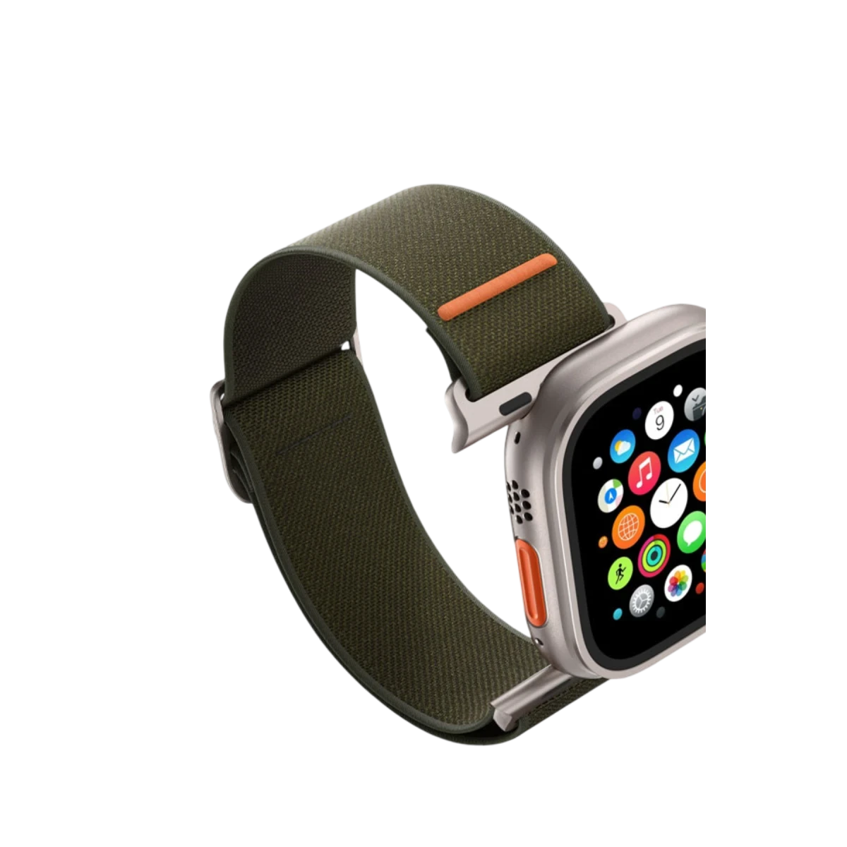 Keephone Apple Watch Ultra 2 49mm Navas Kumaş Kordon - Lacivert