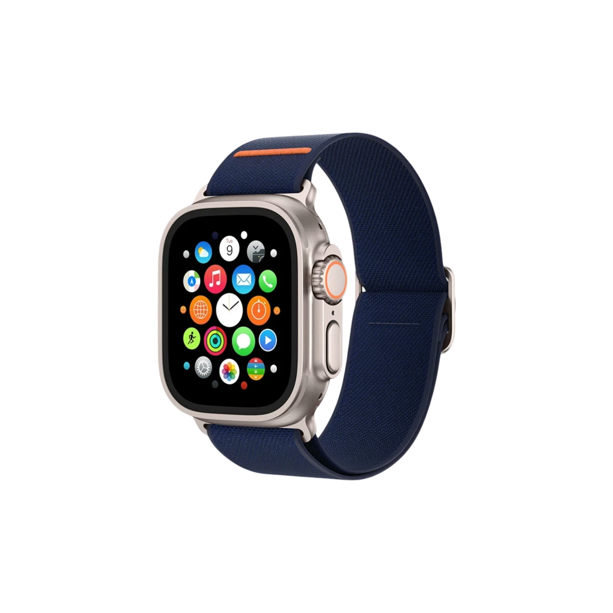 Keephone Apple Watch Ultra 2 49mm Navas Kumaş Kordon - Lacivert