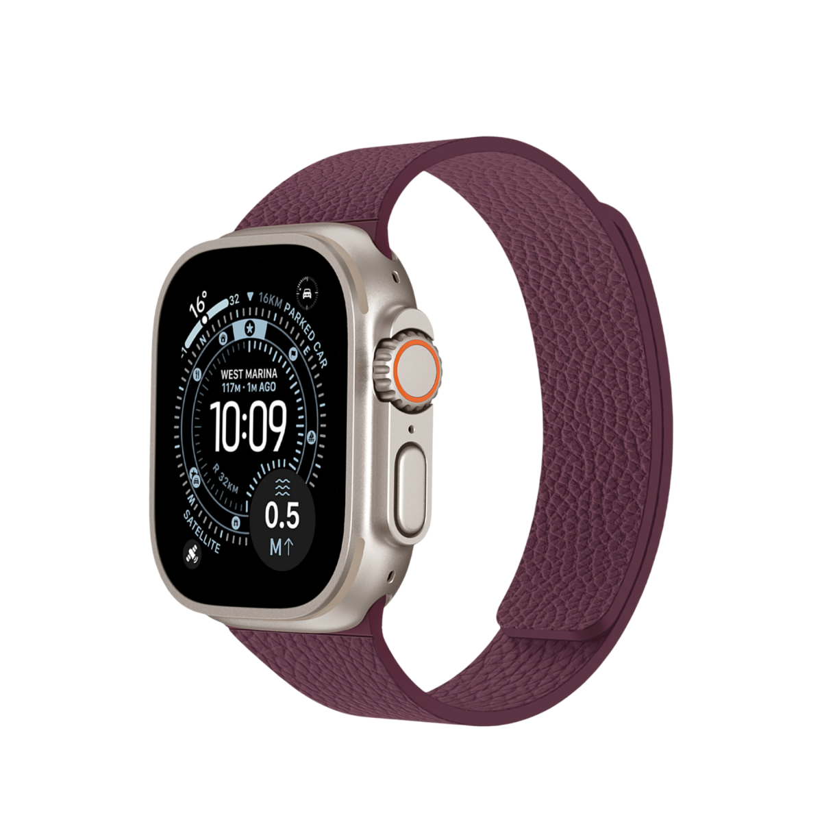 Keephone Apple Watch Ultra 49mm Lycucci Kordon - Bordo