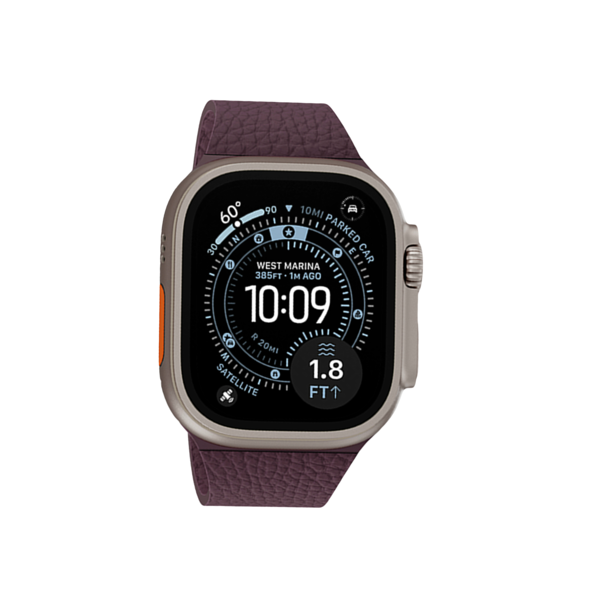 Keephone Apple Watch Ultra 49mm Lycucci Kordon - Bordo