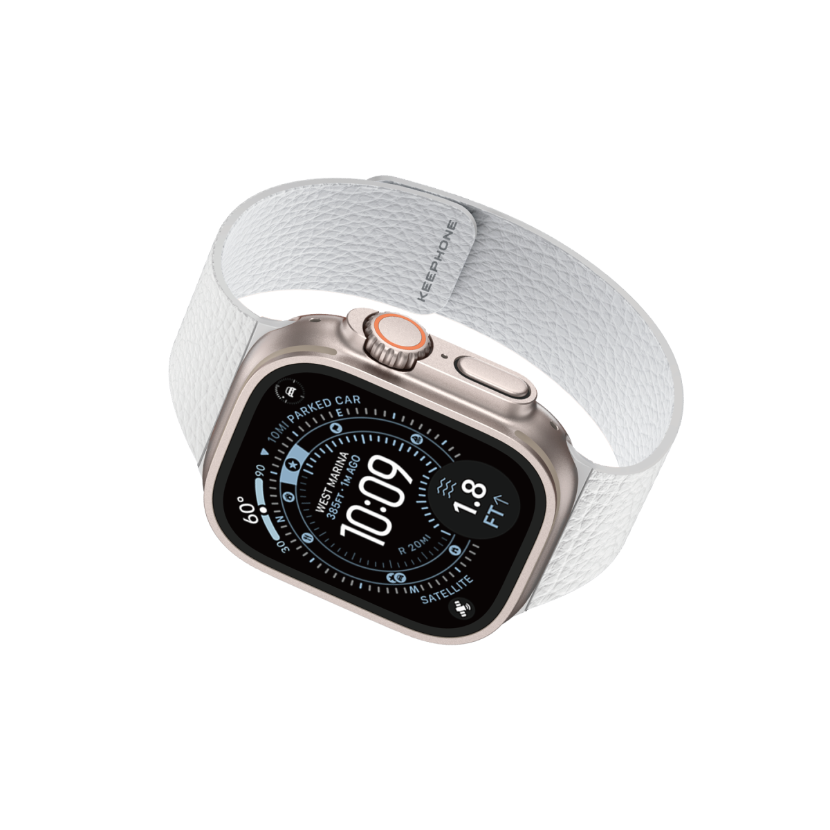 Keephone Apple Watch Ultra 49mm Lycucci Kordon - Beyaz