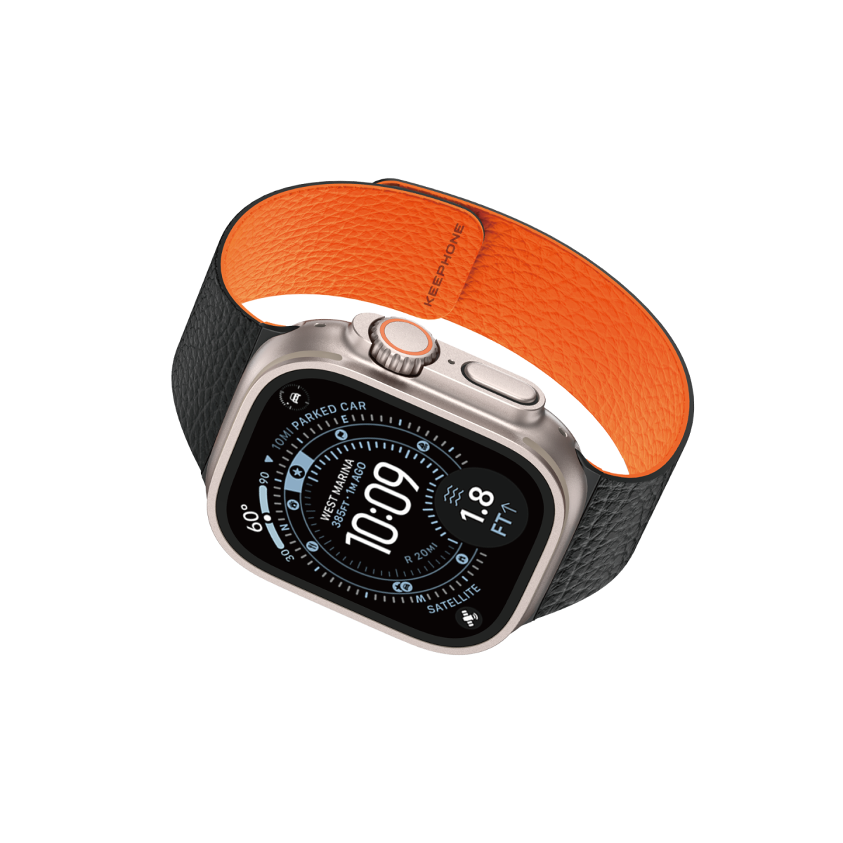 Keephone Apple Watch Ultra 49mm Lycucci Kordon - Siyah