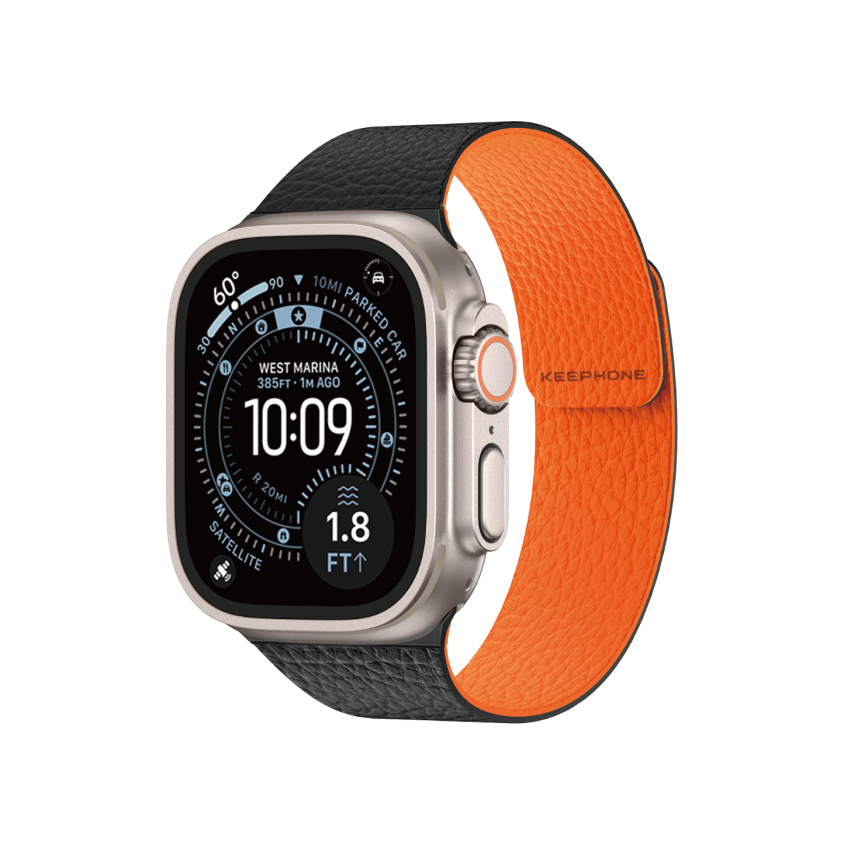 Keephone Apple Watch Ultra 49mm Lycucci Kordon - Siyah