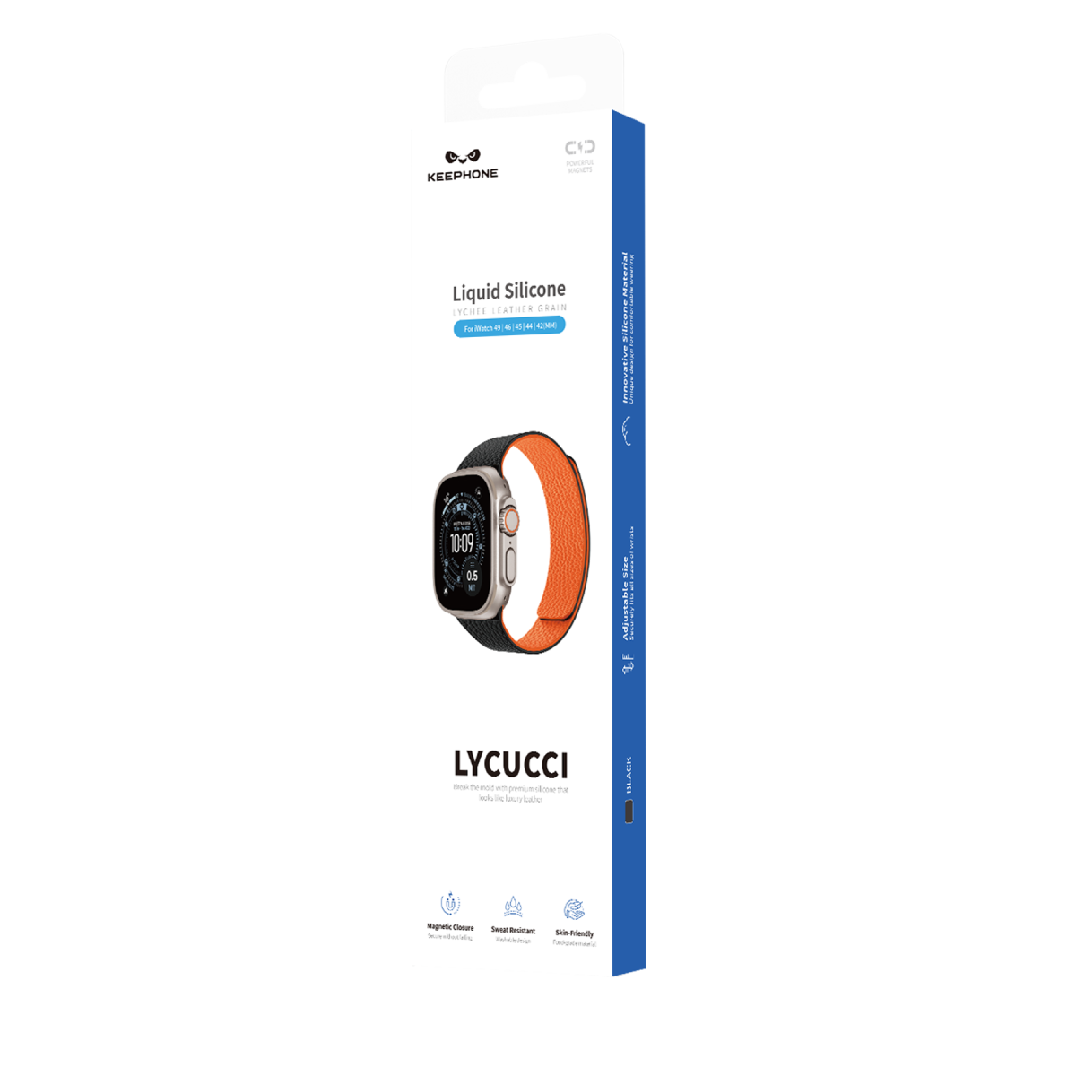Keephone Apple Watch Ultra 49mm Lycucci Kordon - Turuncu