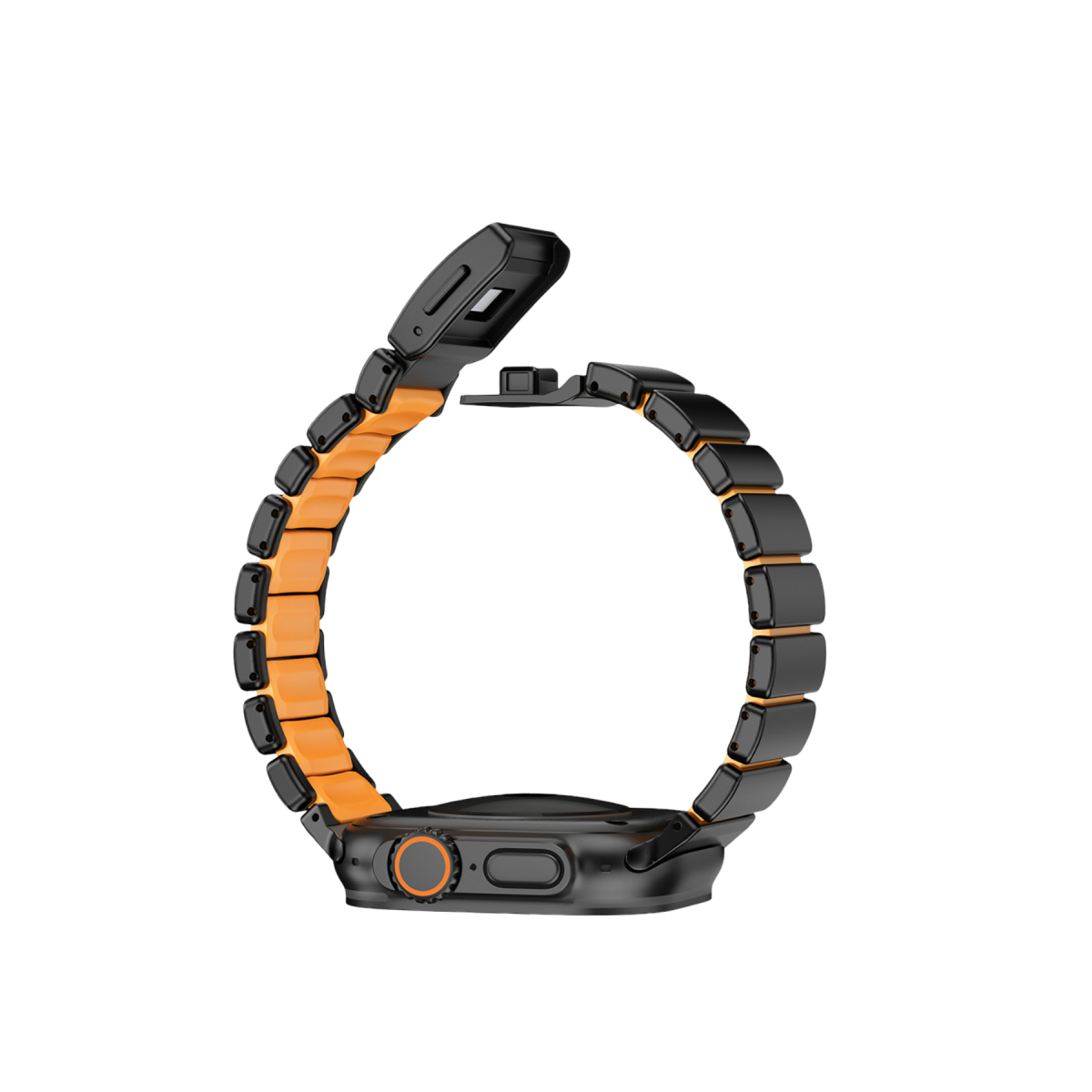 Keephone Apple Watch Ultra 49mm Titan Magband Kordon - Siyah