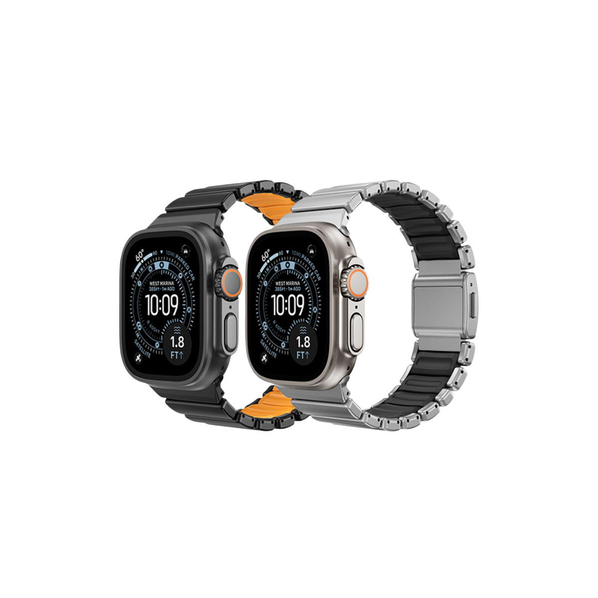 Keephone Apple Watch Ultra 49mm Titan Magband Kordon - Titan Gri