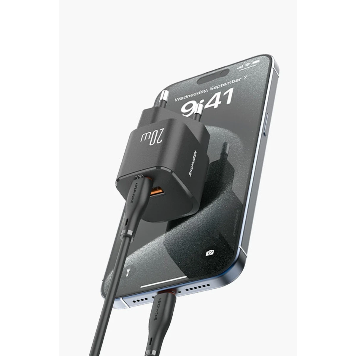 Keephone Rapid CH23061 1 Adet 20W Type-C ve 1 Adet 18W USB Çıkışlı PD Şarj Cihazı - Siyah