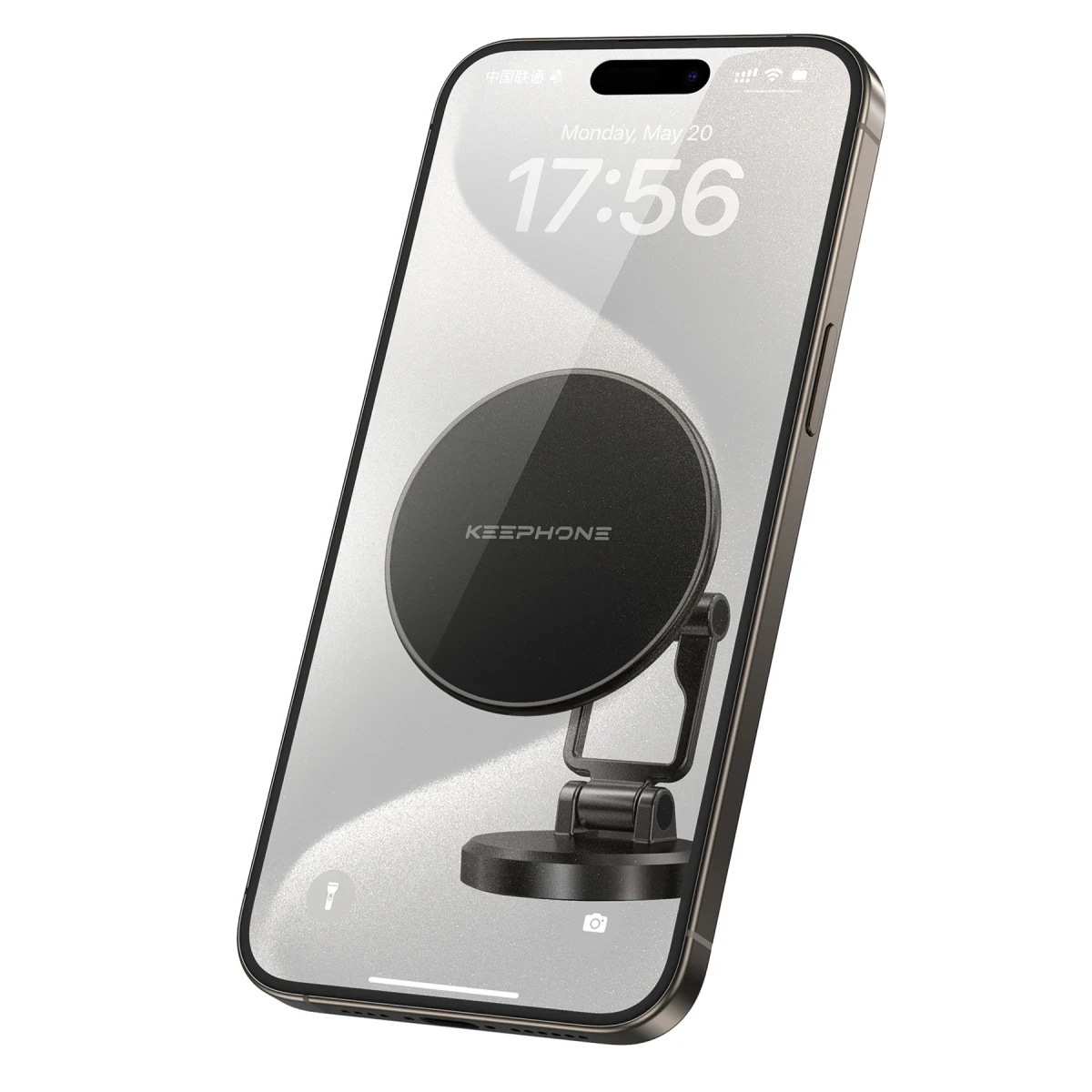 Keephone MagHold CR106 Yapışkanlı 360 Derece Ayarlanabilir Manyetik Magsafe Telefon Tutucu - Koyu Gri