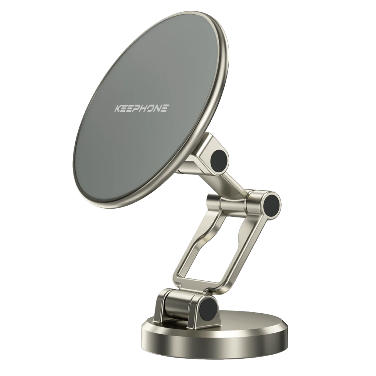 Keephone MagHold CR106 Yapışkanlı 360 Derece Ayarlanabilir Manyetik Magsafe Telefon Tutucu - Titanyum