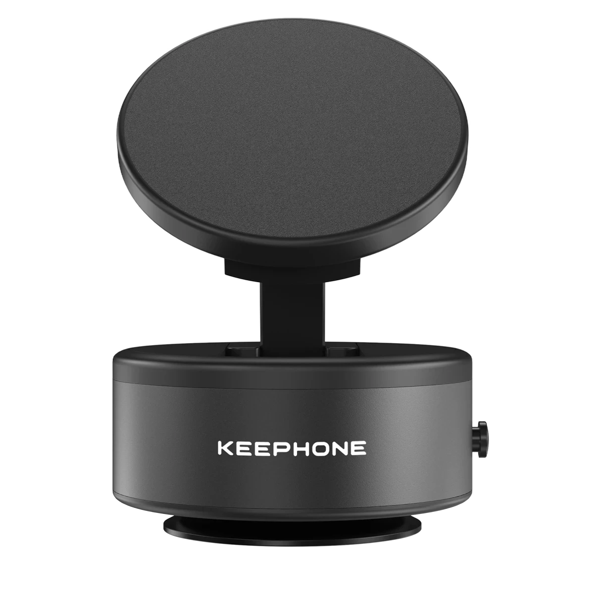 Keephone CR107 Vantuzlu 360 Derece Ayarlanabilir Kablosuz Şarj Destekli Manyetik Magsafe Telefon Tutucu - Siyah