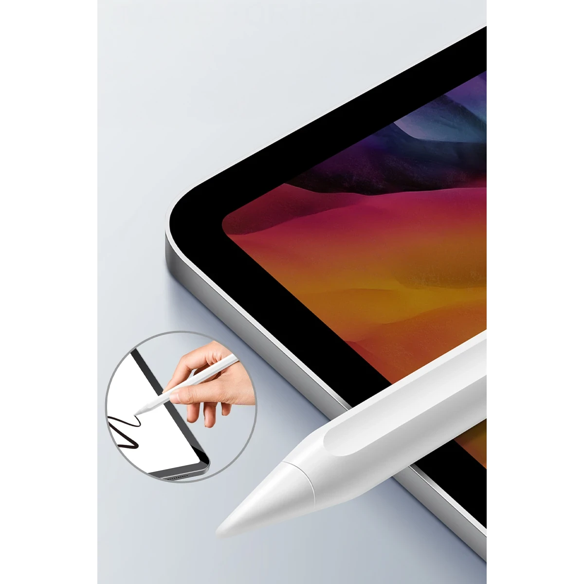 Keephone IPEN-03 iPad Uyumlu Magsafe Şarj Destekli Dokunmatik Stylus Pen Kalem - Beyaz