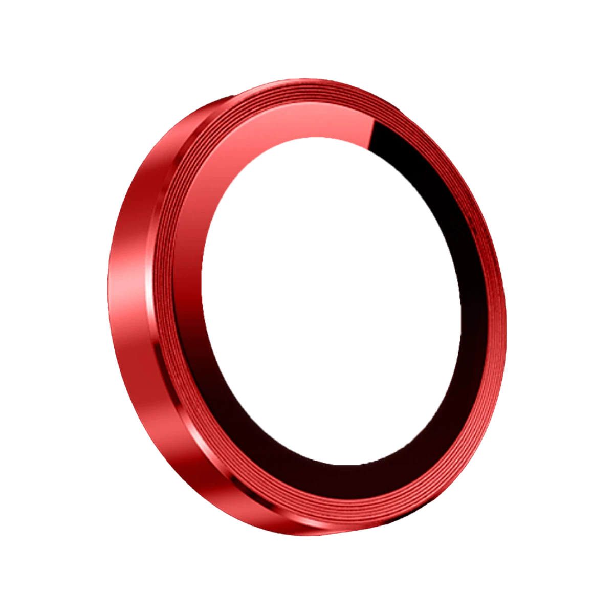 Keephone Apple iPhone 14 3D Spiral Alüminyum AR Kamera Lens Koruyucu - Kırmızı