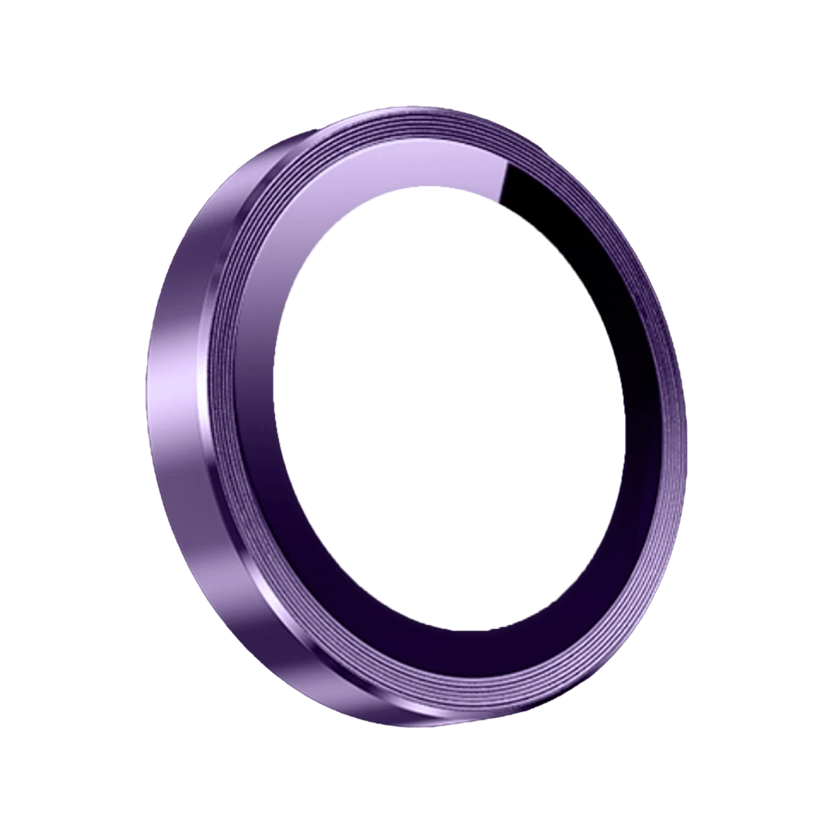 Keephone iPhone 14 Pro Max 3D Spiral Alüminyum AR Kamera Lens Koruyucu - Mor