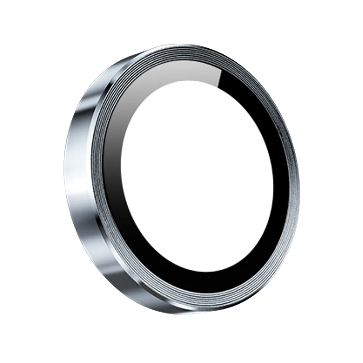 Keephone iPhone 15 3D Spiral Alüminyum AR Kamera Lens Koruyucu - Açık Mavi