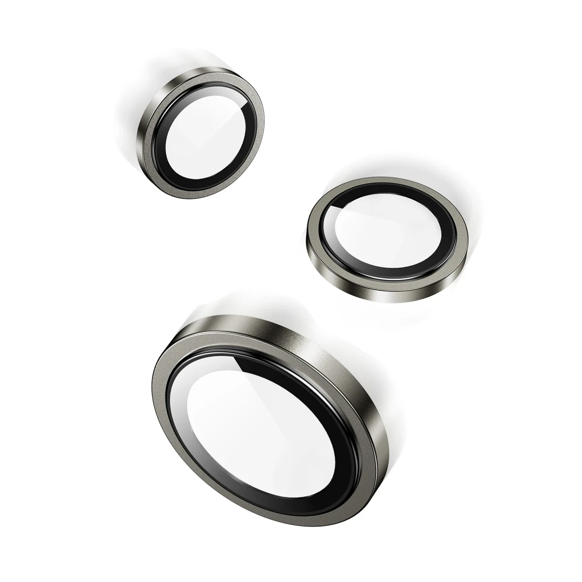 Keephone Apple iPhone 15 Capital Alüminyum AR Kamera Lens Koruyucu - Sarı