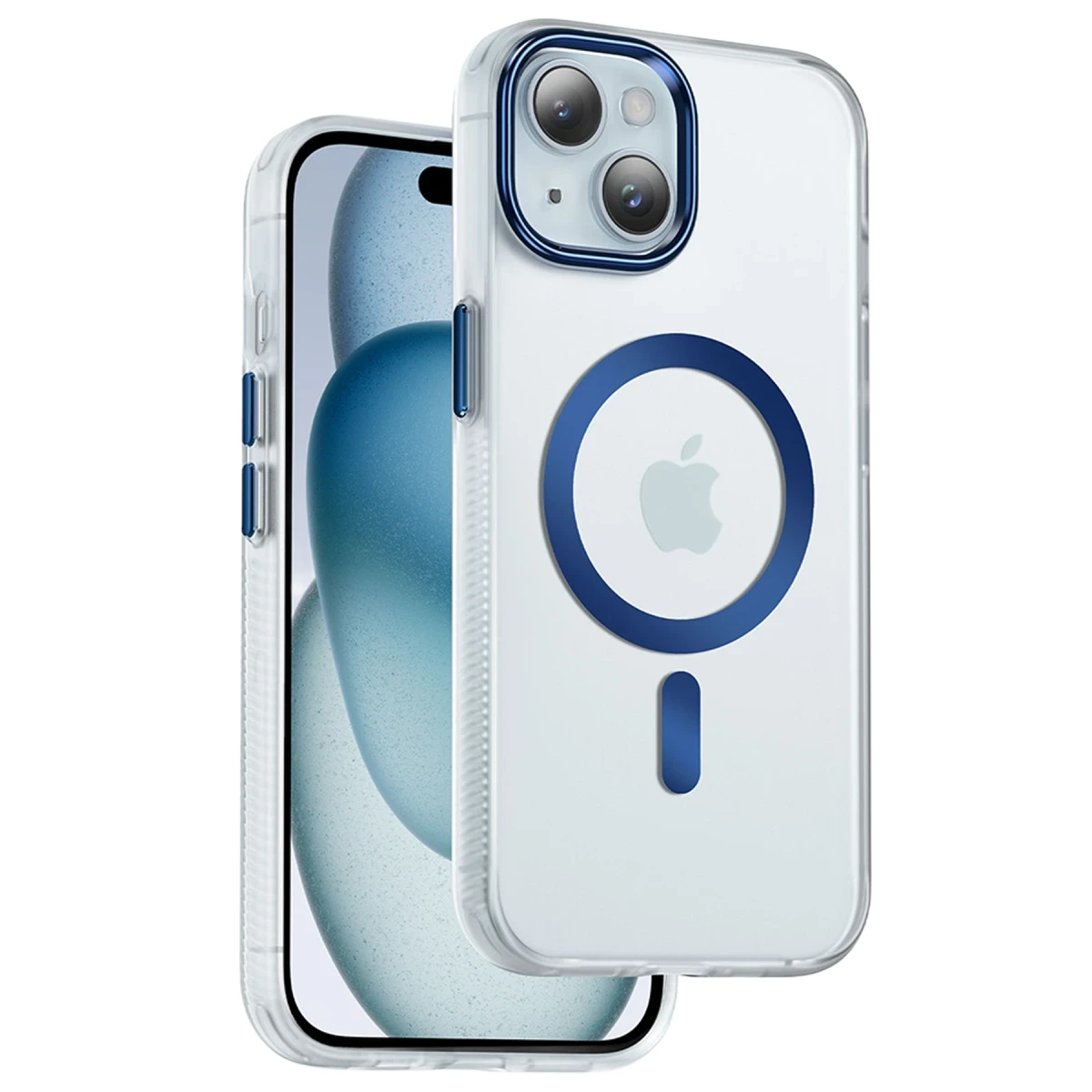 Keephone iPhone 15 Dazzle Pro Matte Magsafe Kılıf - Mavi