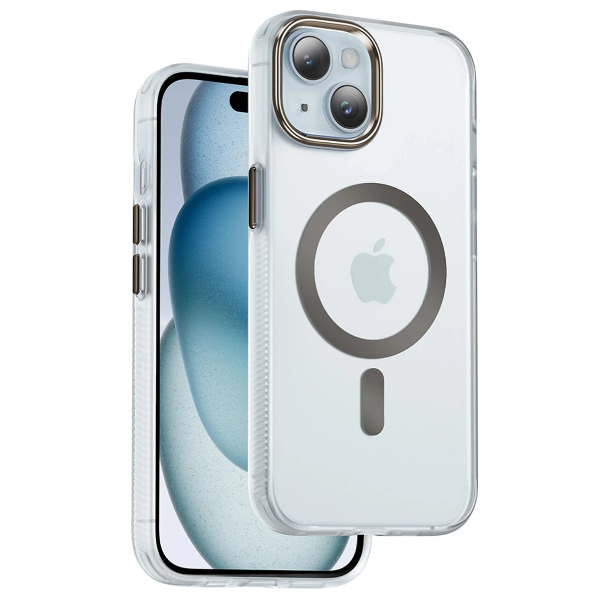 Keephone iPhone 15 Dazzle Pro Matte Magsafe Kılıf - Çöl Titanyum