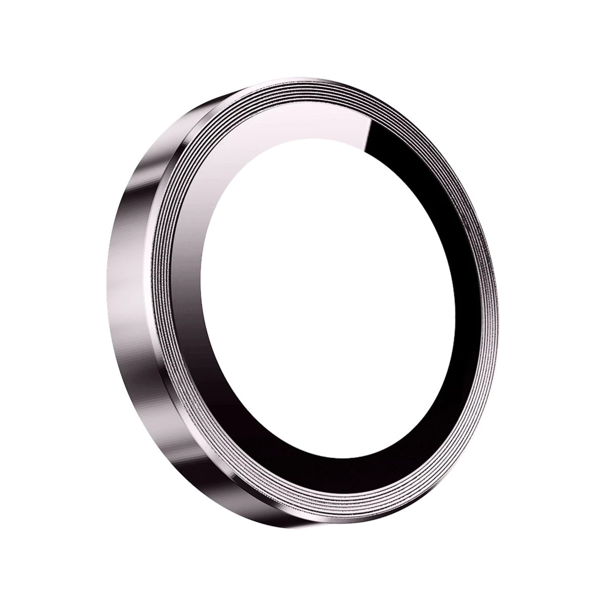 Keephone Apple iPhone 15 Pro Max 3D Spiral Alüminyum AR Kamera Lens Koruyucu - Gümüş