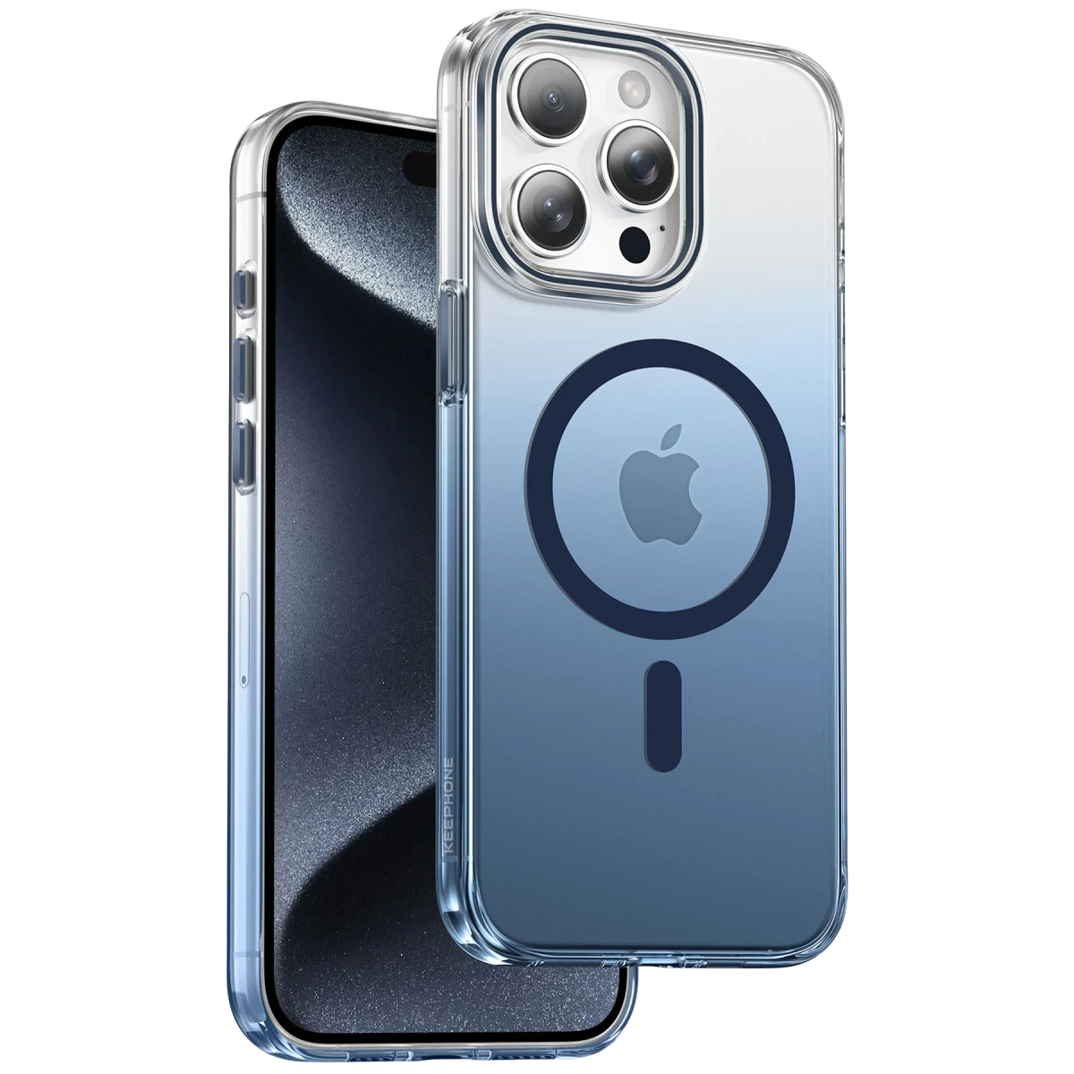 Keephone iPhone 15 Pro Max Aurora Pro Magsafe Kılıf - Mavi