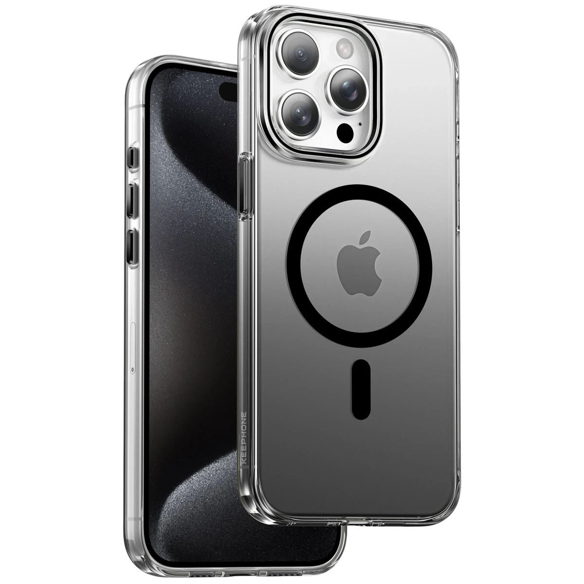 Keephone Apple iPhone 15 Pro Max Aurora Pro Magsafe Kılıf - Siyah