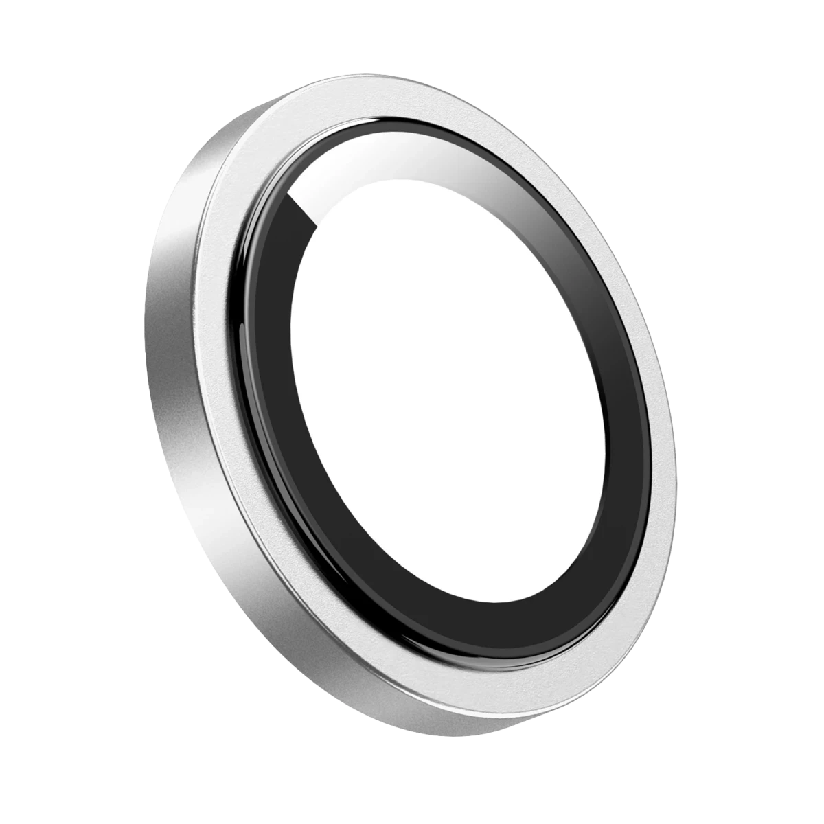 Keephone iPhone 15 Pro Max Capital Alüminyum AR Kamera Lens Koruyucu - Beyaz Titanyum