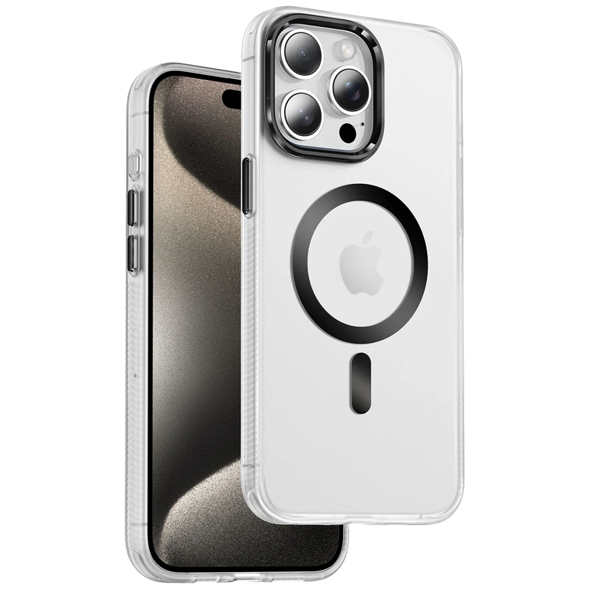 Keephone Apple iPhone 15 Pro Max Dazzle Pro Matte Magsafe Kılıf - Siyah