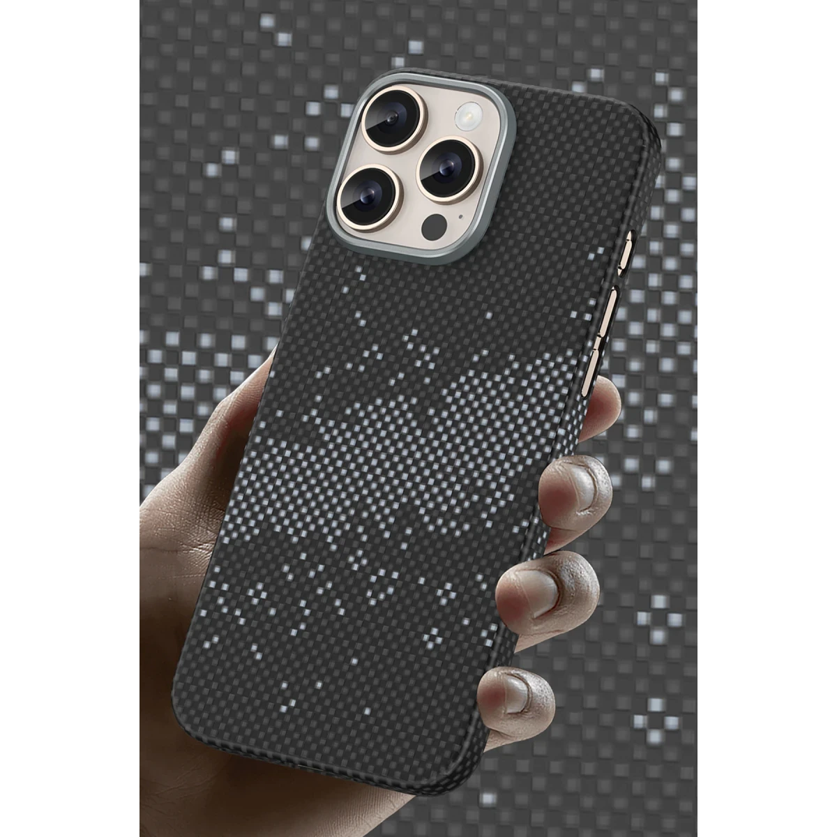 Keephone iPhone 15 Pro Max Kevlar Seanova Magsafe Kılıf - Gün Batımı