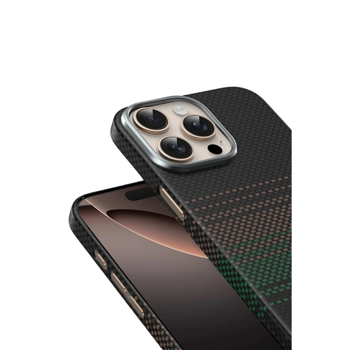 Keephone Apple iPhone 15 Pro Max Kevlar Seanova Magsafe Kılıf - Aurora