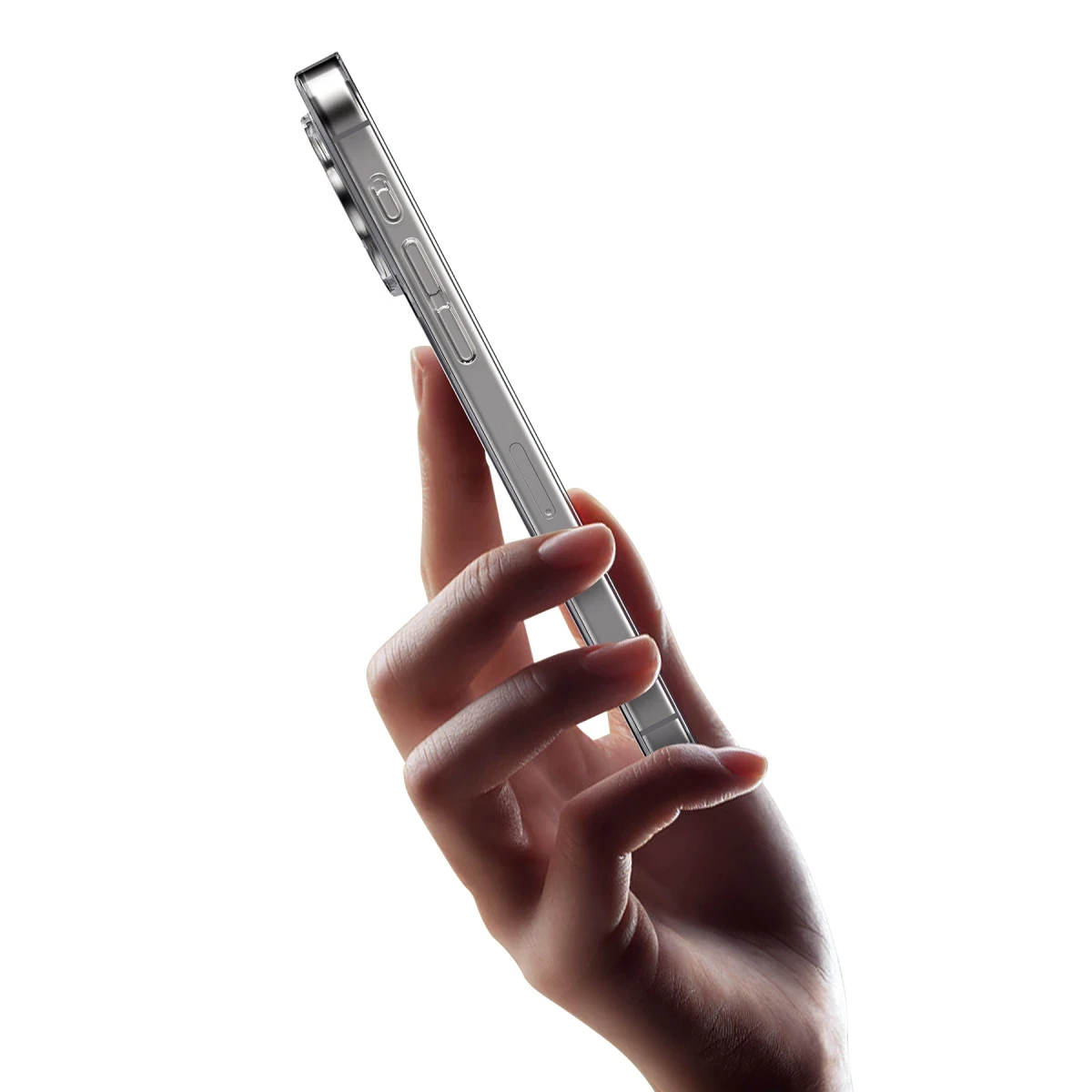 Keephone iPhone 15 Pro Max X-Crystal Slim Magsafe Kılıf - Natural Grey