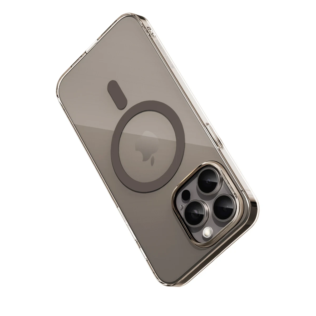 Keephone iPhone 15 Pro Max X-Crystal Slim Magsafe Kılıf - Natural Grey