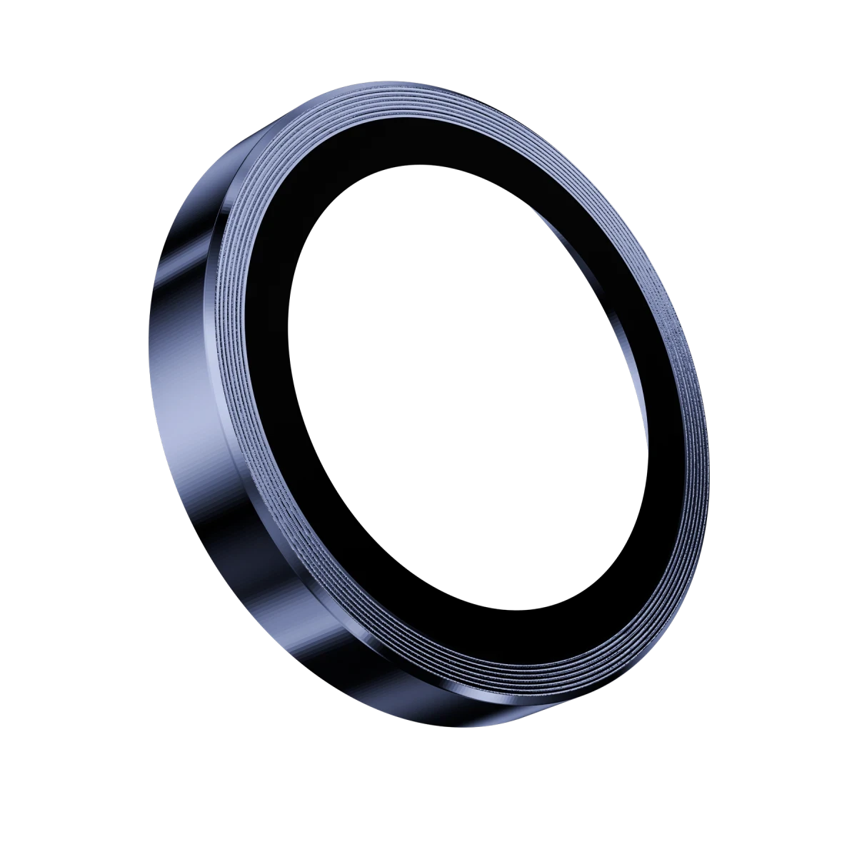 Keephone iPhone 16 3D Spiral Alüminyum AR Kamera Lens Koruyucu - Mavi