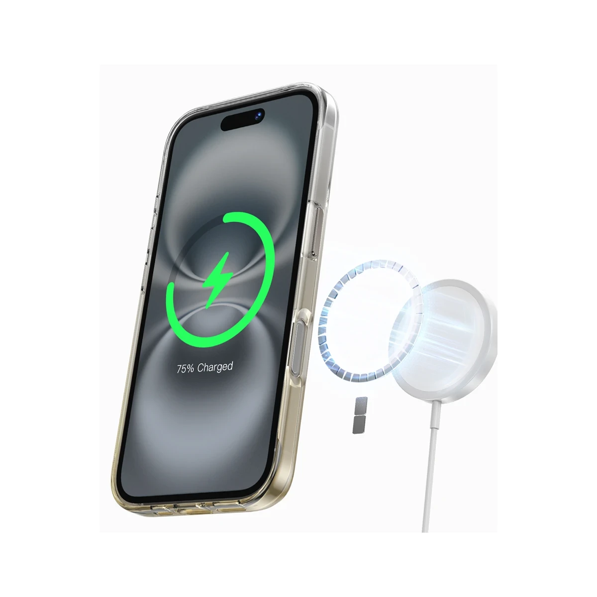 Keephone Apple iPhone 16 Aurora Pro Magsafe Kılıf - Siyah Titanyum