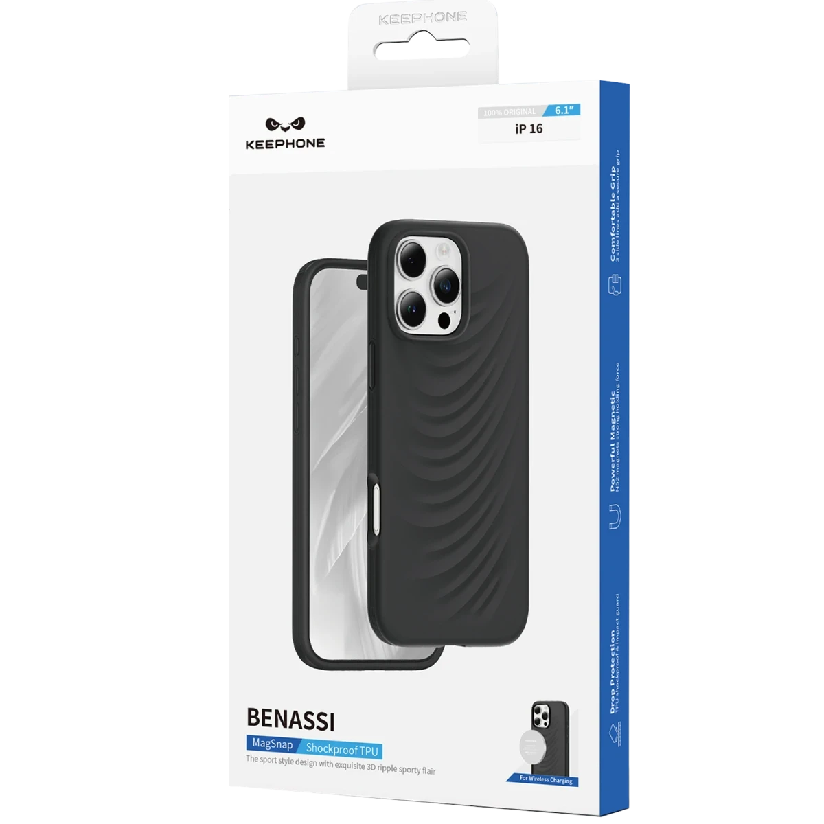 Keephone Apple iPhone 16 Benassi Magsafe Kılıf - Çöl Titanyum