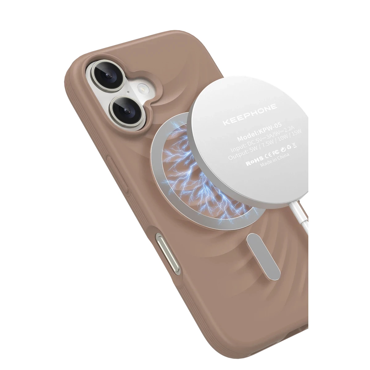 Keephone Apple iPhone 16 Benassi Magsafe Kılıf - Siyah