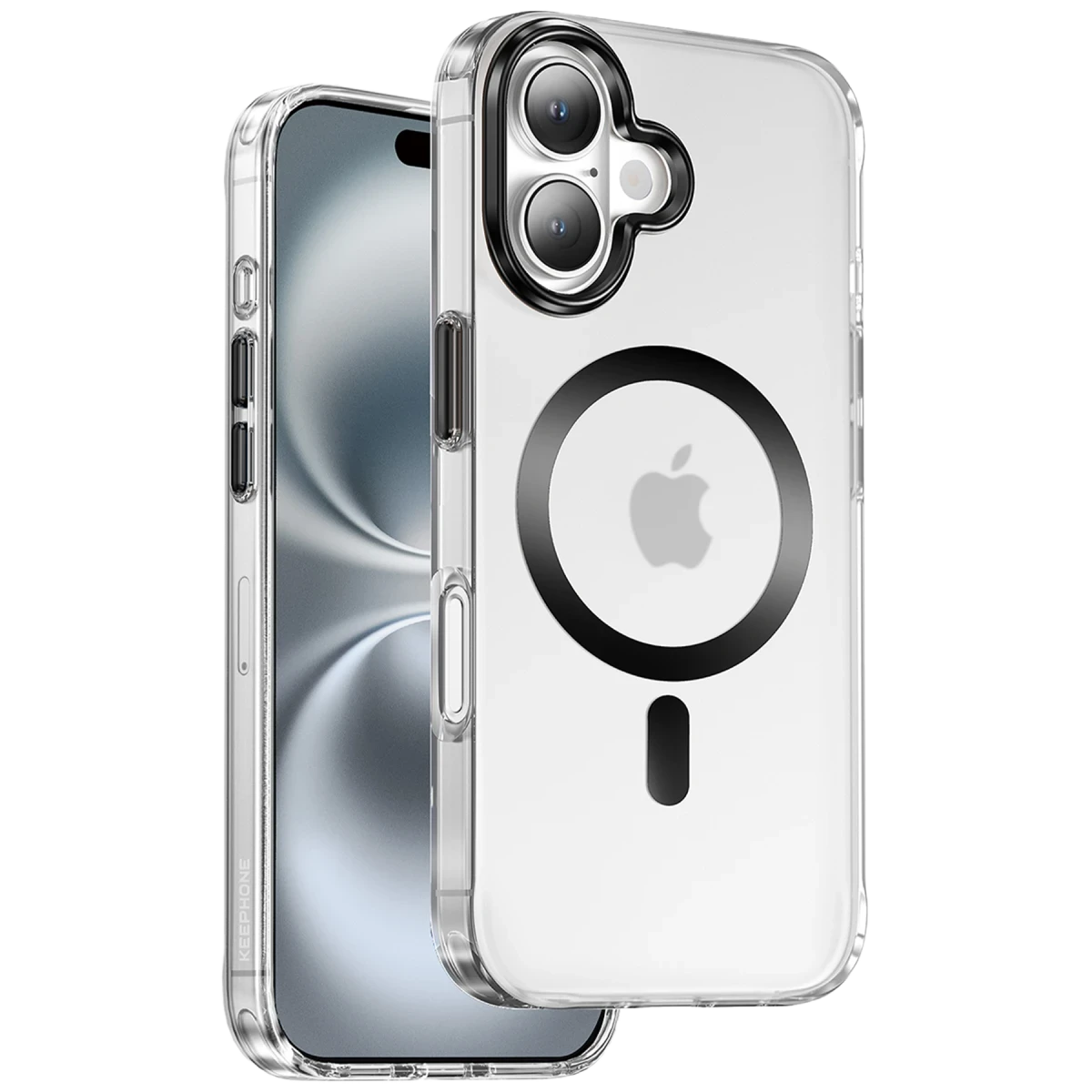 Keephone Apple iPhone 16 Dazzle Pro Matte Magsafe Kılıf - Siyah Titanyum