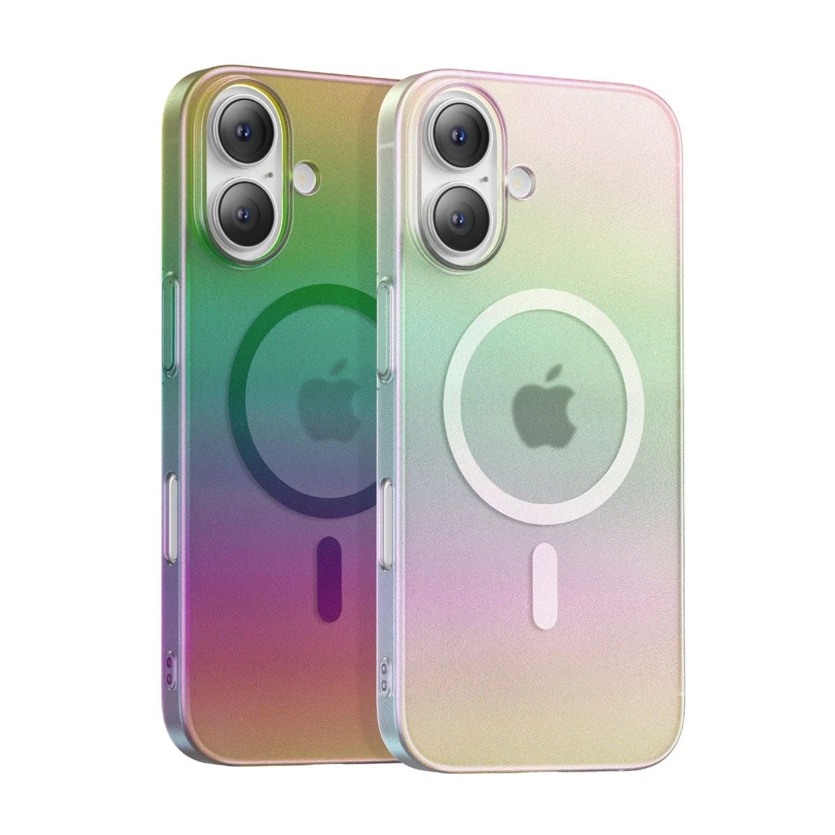 Keephone iPhone 16 Fantasia Gökkuşağı Magsafe Kılıf - Beyaz