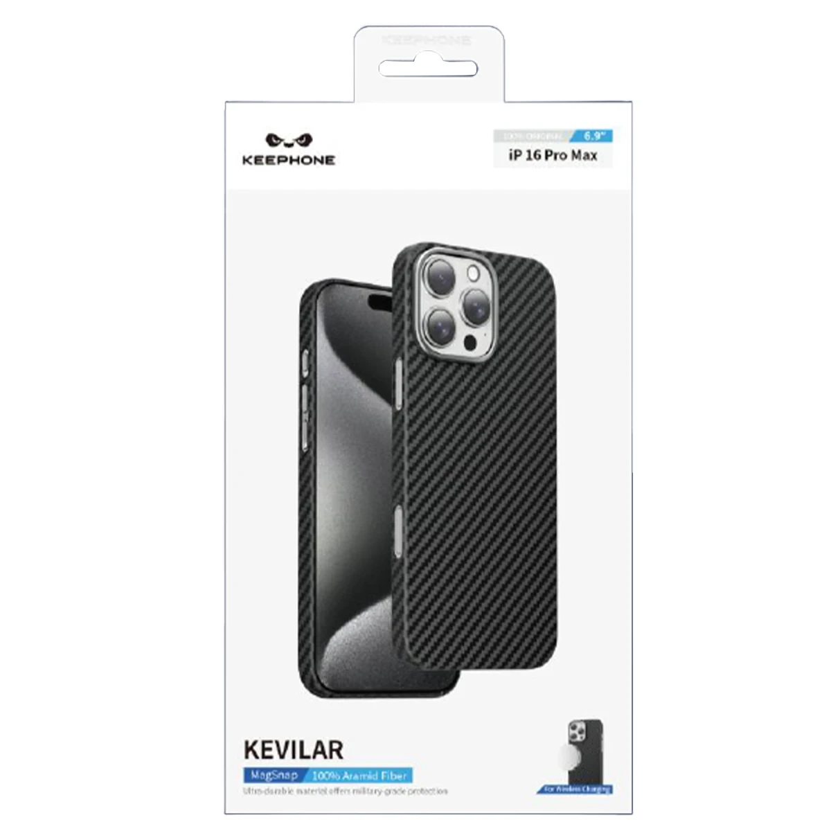 Keephone Apple iPhone 16 Kevlar Magsafe Kılıf - Çöl Titanyum