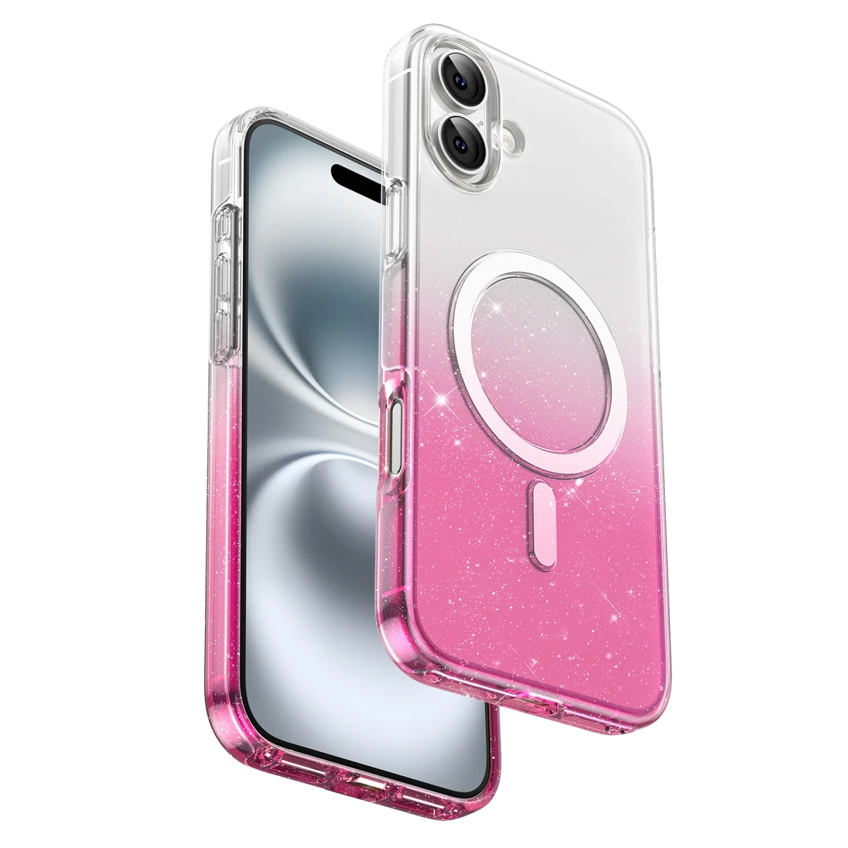 Keephone iPhone 16 Lillian Simli Magsafe Kılıf - Pembe