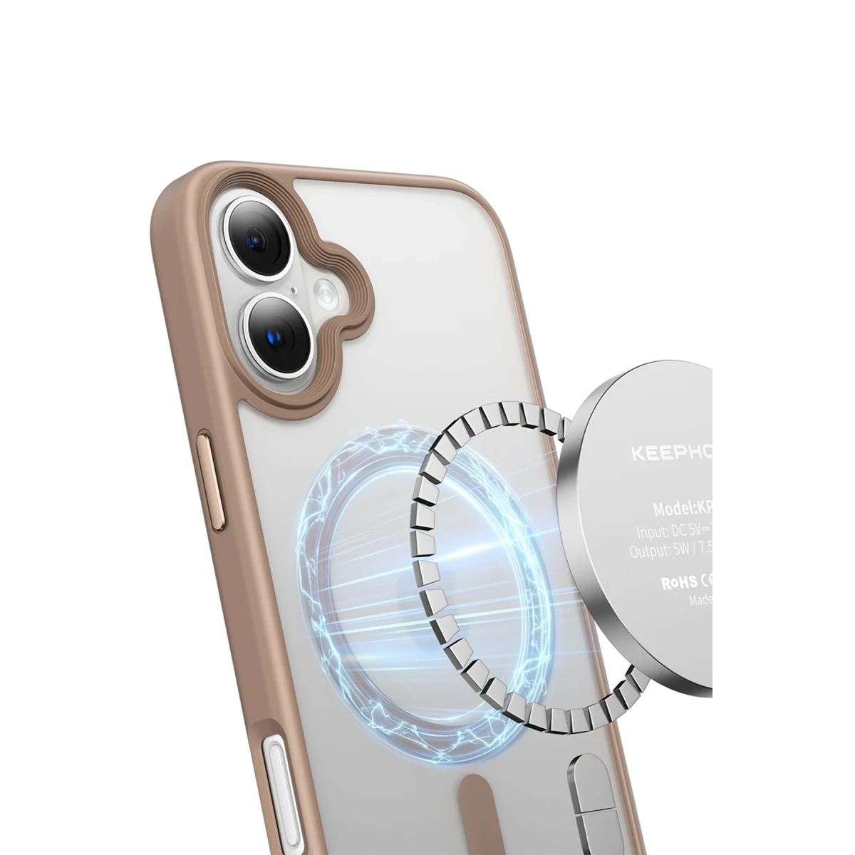 Keephone iPhone 16 Mago Pro Magsafe Kılıf - Siyah Titanyum