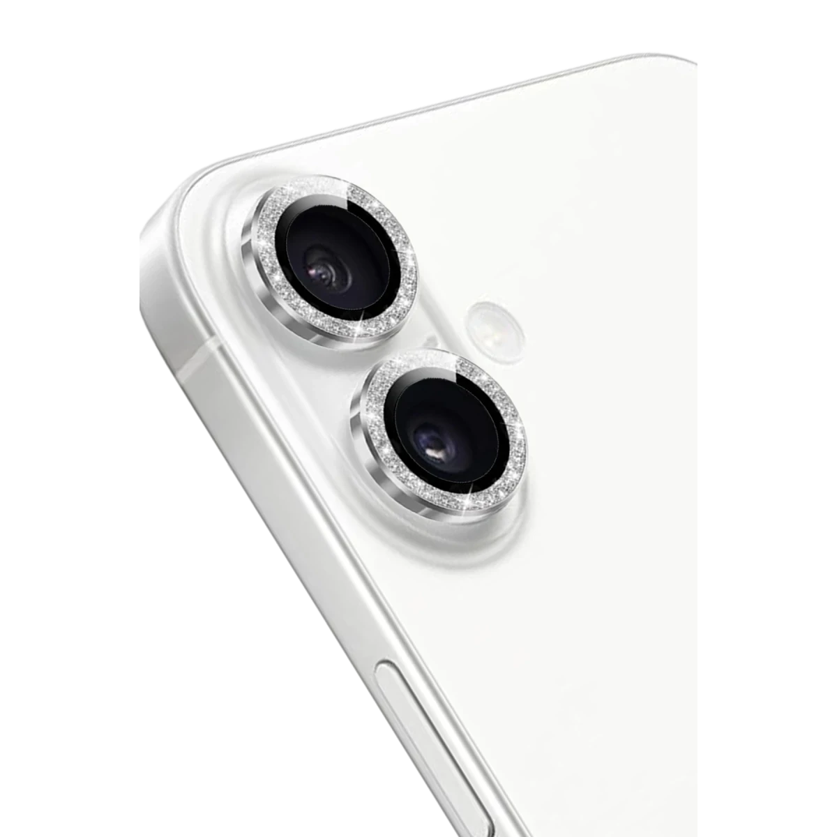 Keephone iPhone 16 Maria Simli Kamera Lens Koruyucu - Gümüş