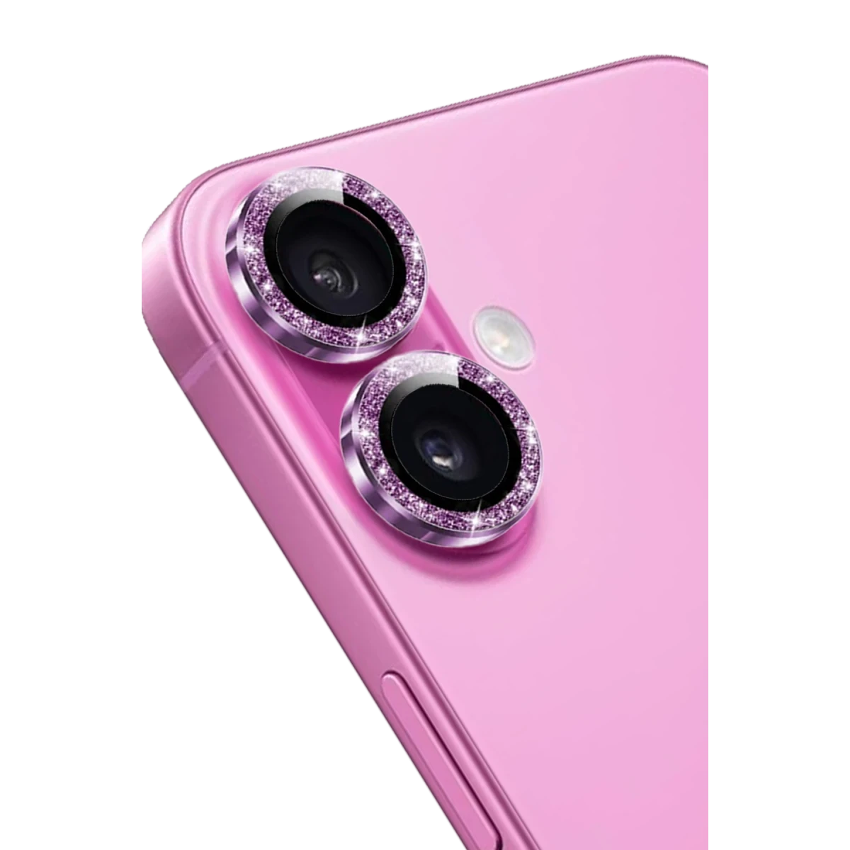 Keephone iPhone 16 Maria Simli Kamera Lens Koruyucu - Pembe