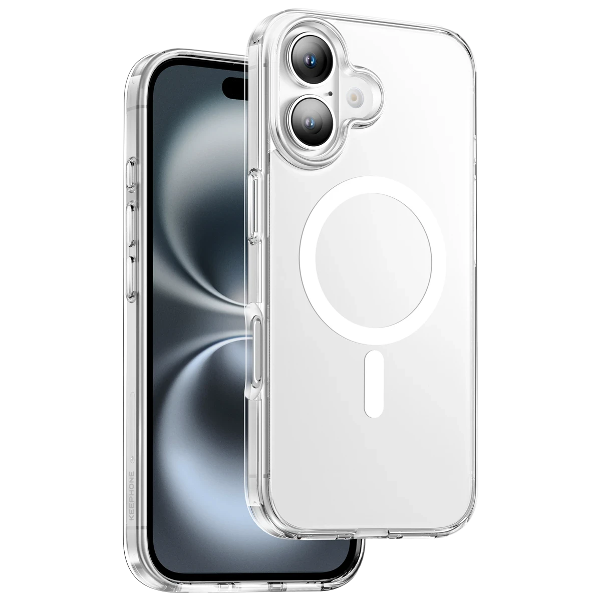 Keephone iPhone 16 Plus Hybrid Pro Magsafe Kılıf - Şeffaf