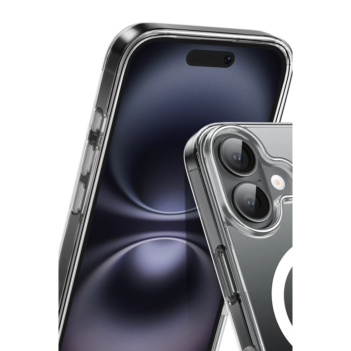 Keephone Apple iPhone 16 Plus Hybrid Pro Magsafe Kılıf - Şeffaf